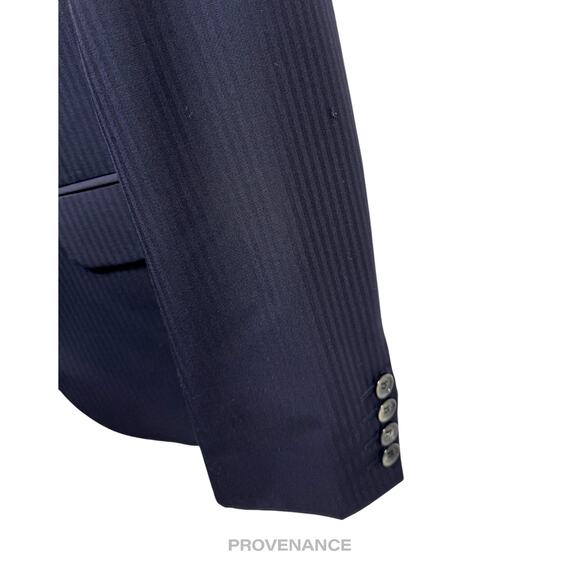 🔴  Alexander McQueen Jacket Coat Blazer - Striped Navy 36R - Picture 5 of 15